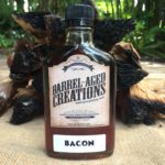 bacon barrel aged maple syrup, 200ml flask, bourbon bacon maple, maple bacon, bacon maple, bacon bourbon, smoky, smoked maple, Calling Tennessee Home, gourmet maple syrup, bacon syrup, bourbon syrup, barrel maple syrup, grade a maple syrup, dark amber, bacon lover, bacon food, gourmet food, vegan, paleo, bacon gifts, bacon lover gift ideas, finishing sauce, bacon sauce, smoky sauce, smoky glaze, bacon glaze, bacon finish
