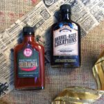 sweet heat gift set, bourbon barrel aged maple syrup, whiskey barrel aged sriracha, bourbon maple, whiskey sriracha, maple bourbon, finishing sauce, cooking, foodie, gift, gift ideas, gifts for guys, gifts for men, bourbon syrup, sweet and spicy