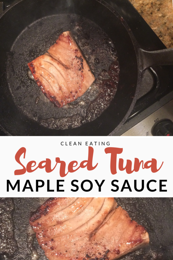 seared tuna recipe, Calling Tennessee Home, tuna ideas, pan-seared tuna with maple soy glaze