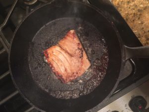 seared tuna with maple soy sauce, Calling Tennessee Home, cast iron cooking, recipe, fresh tuna, tuna recipe, maple syrup, bourbon syrup