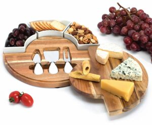 Charcuterie Board Set and Cheese Serving Platter, Kitchen Gifts