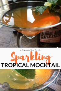 SPARKLING TROPICAL MOCKTAIL, Calling Tennessee Home, MANGO, PINEAPPLE, COCKTAIL RECIPE