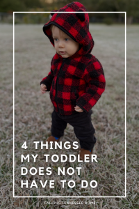 Toddler, Don't Expect Your Toddler To Do These 4 Things, calling tennessee home