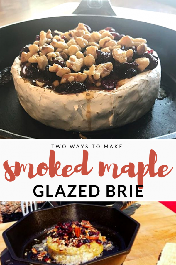two-ways-to-make-smoked-maple-glazed-brie-barrel-aged-creations-baked-brie-recipe-barrel-aged-maple-syrup-cooking