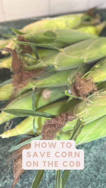 how to freeze corn on the cob, calling tennessee home, the tennessee mom