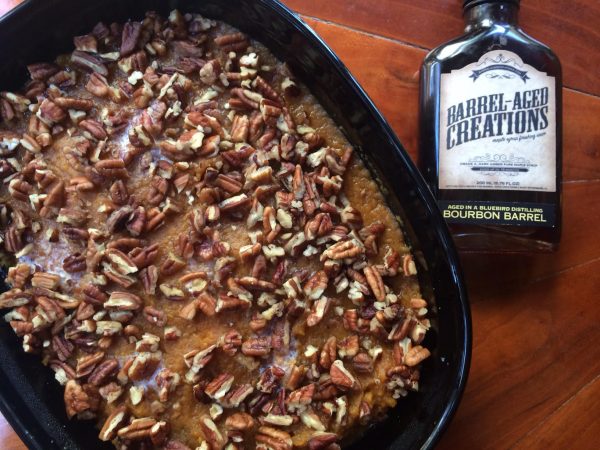 savory sweet potaotes, recipe, Calling Tennessee Home, bacon, pecans, bourbon maple syrup, bourbon syrup, bourbon maple, barrel aged, cooking with maple syrup, how to use bourbon maple syrup, recipes for maple syrup, sweet potato casserole, candied yams